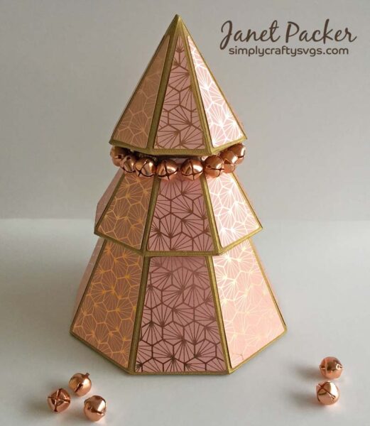 Geometric 3D Christmas Tree Box
