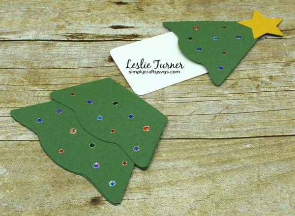 Christmas Tree Gift Card Holder SVG