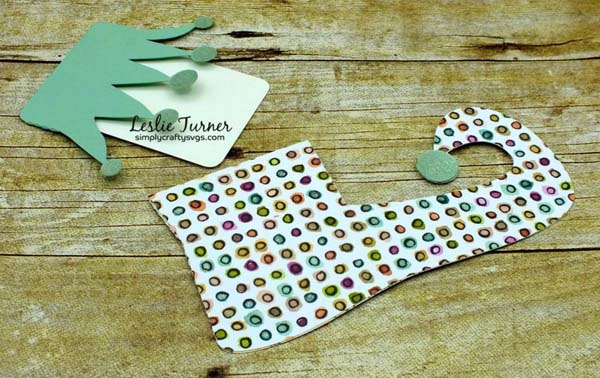 Elf Shoe Gift Card Holder SVG