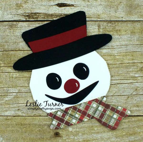 Snowman Gift Card Holder SVG