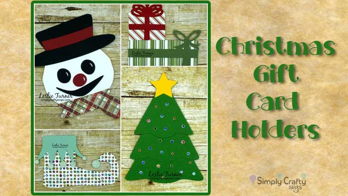 Christmas Gift Card Holders SVG