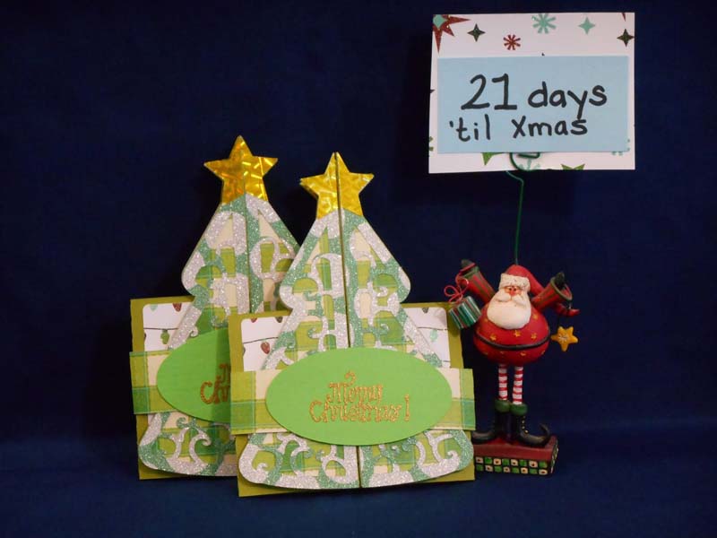 Christmas Tree Double Fold Card by DT Jana