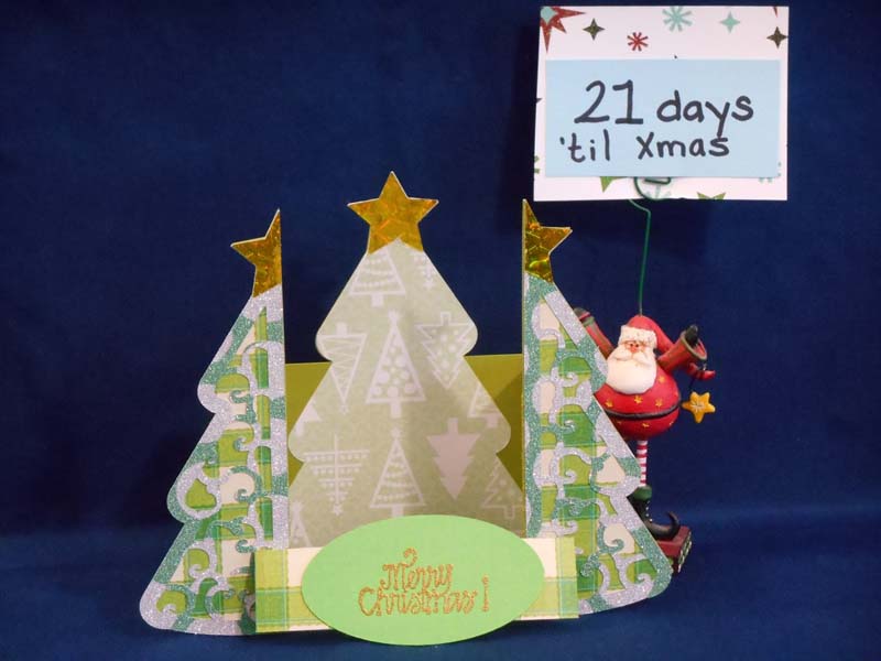 Christmas Tree Double Fold Card by DT Jana