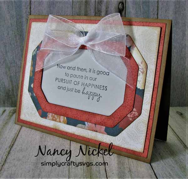 Frame Card with Flip Over Greeting Card Holder by DT Nancy
