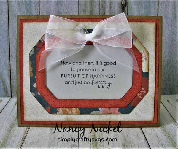 Frame Card with Flip Over Greeting Card Holder by DT Nancy