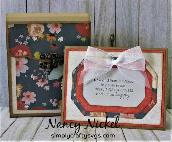 Frame Card with Flip Over Greeting Card Holder by DT Nancy