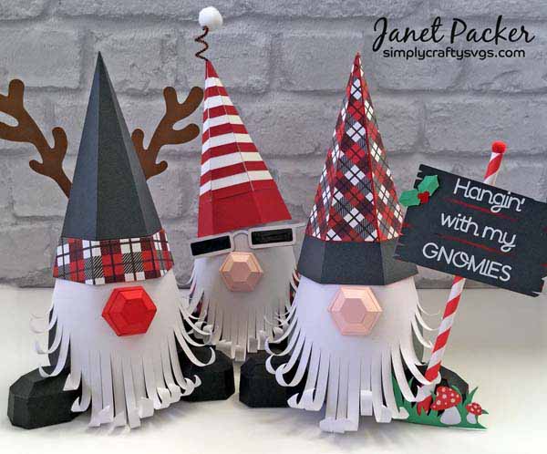 Christmas Gnome Trio