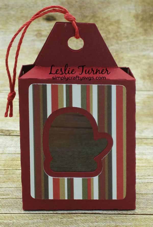 Mitten Stocking Tag Box SVG