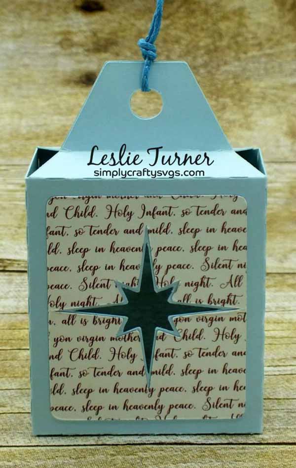 Christmas Star Tag Box SVG