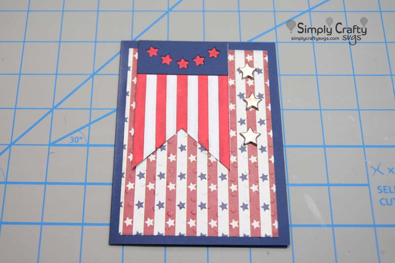 USA Banner Box 4th of July Card