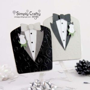 Gay Wedding Tuxedos Card SVG File