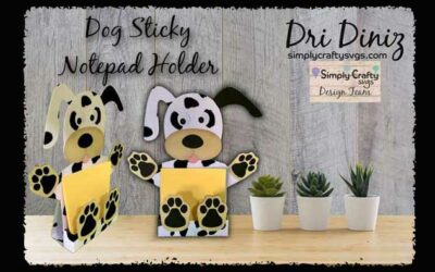 Dog Sticky Notepad Holder by DT Dri