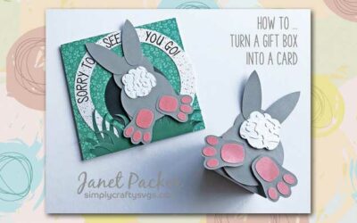 Turn Bunny Gift Box Into a Card by DT Janet