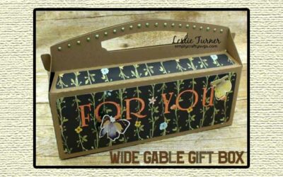 Wide Gable Gift Box By DT Leslie