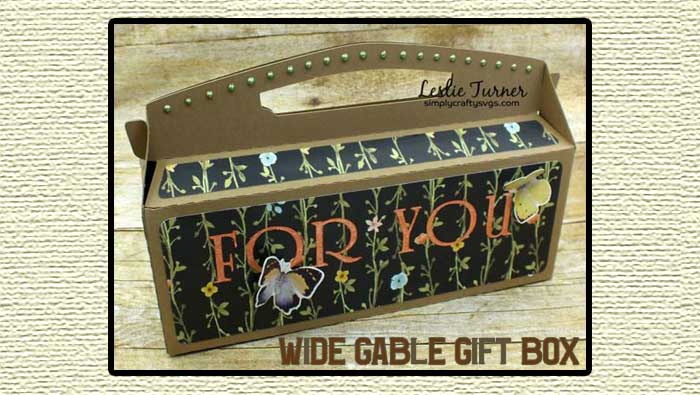 Wide Gable Gift Box By DT Leslie