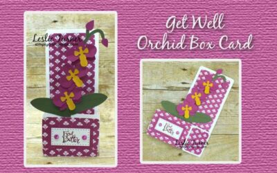 Get Well Orchid Box Card By DT Leslie
