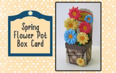 Spring Flower Pot Box Card by DT Nancy