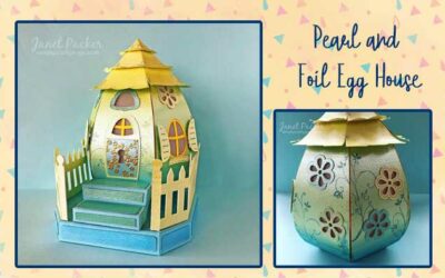 Pearl and Foil Egg House by DT Janet