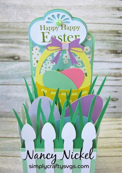 Easter Egg Hunt Box Card by DT Nancy