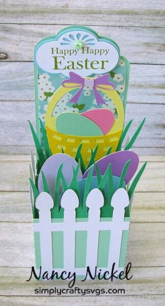 Easter Egg Hunt Box Card by DT Nancy