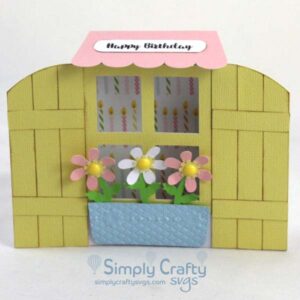 Garden Window Card SVG File