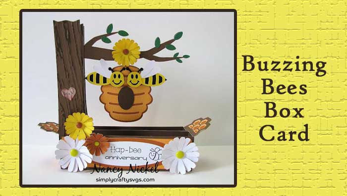 Buzzing Bees Box Card by Nancy