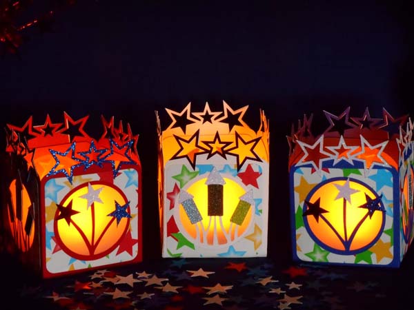 4th of July Tealight Holders by Jana