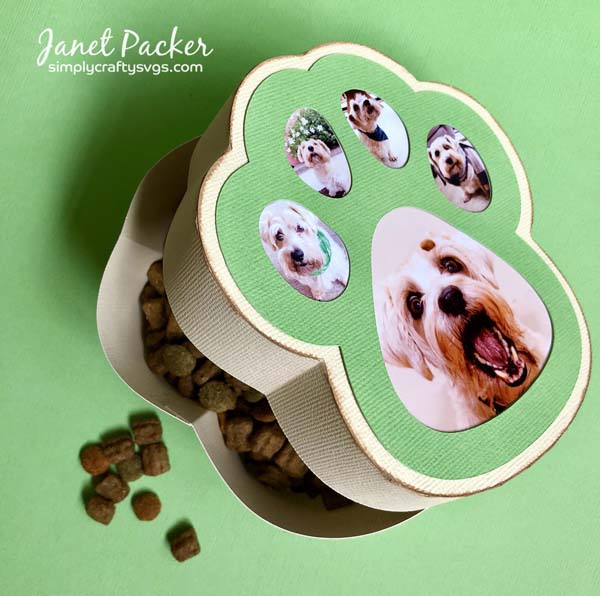 Dog Paw Photo Box by Janet