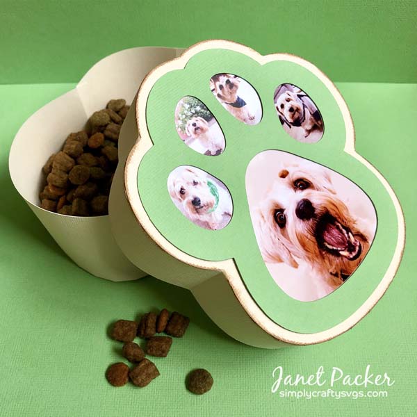 Dog Paw Photo Box by Janet