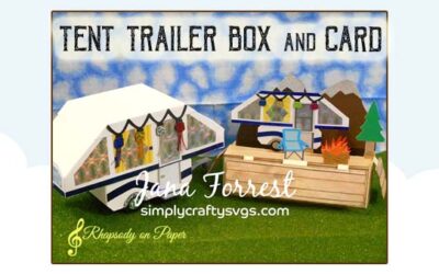 Tent Trailer Box and Card by Jana