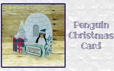 Penguin Christmas Card by Leslie