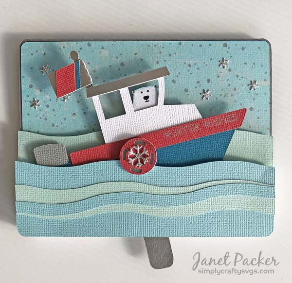 Interactive Boat Step Card by Janet