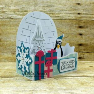 Penguin Christmas Card by Leslie