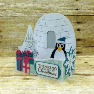 Penguin Christmas Card by Leslie
