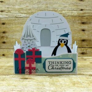 Penguin Christmas Card by Leslie