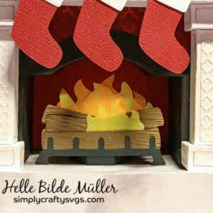 Christmas Fireplace by Helle