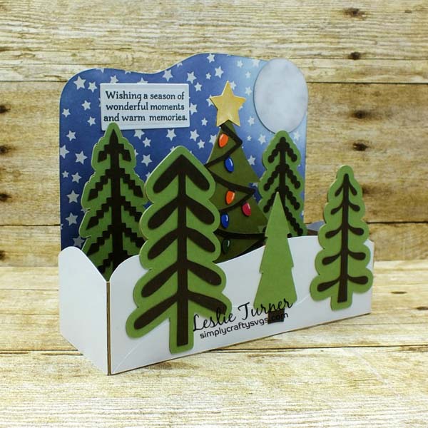 Christmas Tree Farm Box Card by Leslie