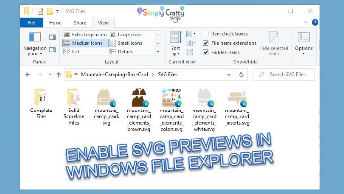 Windows 10 How to Preview SVG Files in File Explorer