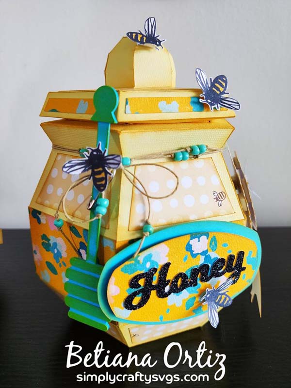 3D Honey Jar SVG by Betiana