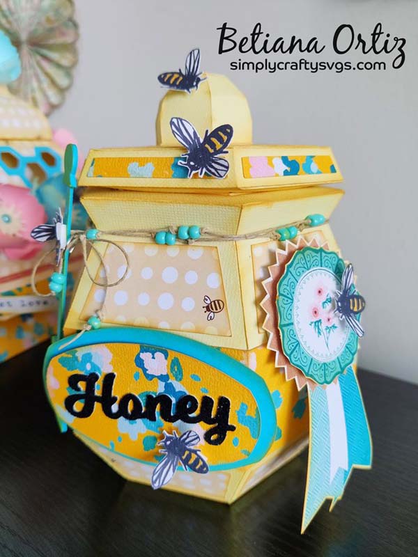 3D Honey Jar SVG by Betiana