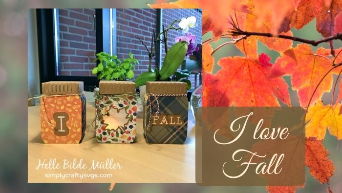 I Love Fall Mason Jars by Helle