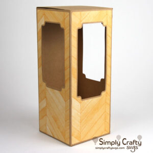 Large Wine Glass Fliptop Box