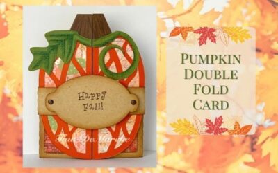 Pumpkin Double Fold Card by Tina