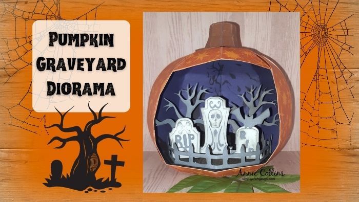Pumpkin Graveyard Diorama by Annie