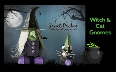 Witch and Cat Gnomes by Janet