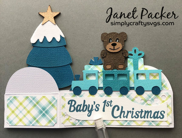 Baby's First Christmas Card by Janet