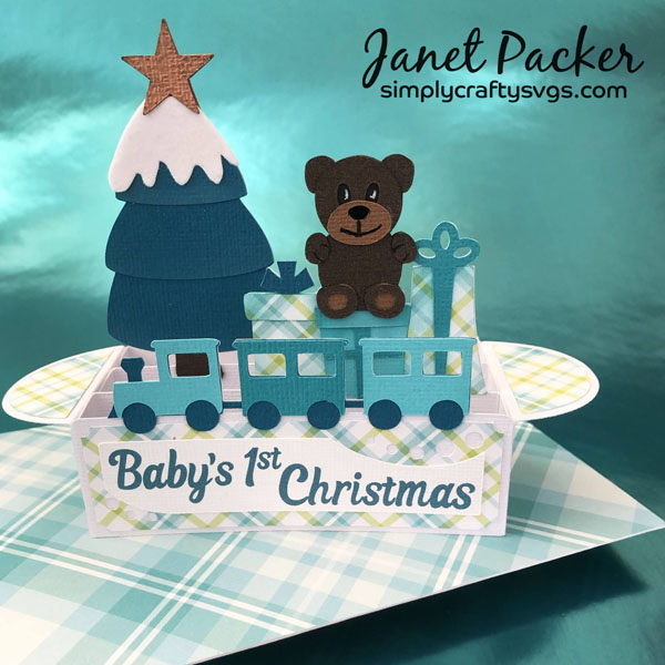 Baby's First Christmas Card by Janet