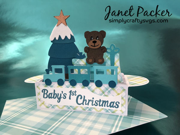 Baby's First Christmas Card by Janet