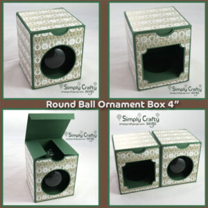 Round Ball Ornament Box 4 in SVG File