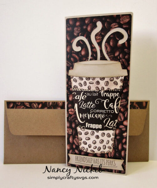 Slimline Coffee Card by Nancy